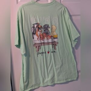Mint Green Puppy Love T-Shirt